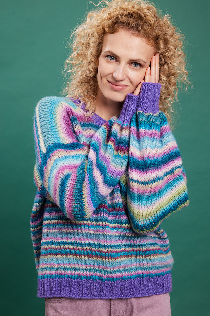 Strickset Pullover Top Down Aus Promise Und Cloud Von Lang Yarns 2 Strickset Pullover Top Down Aus Promise Und Cloud Von Lang Yarns – Bild 2