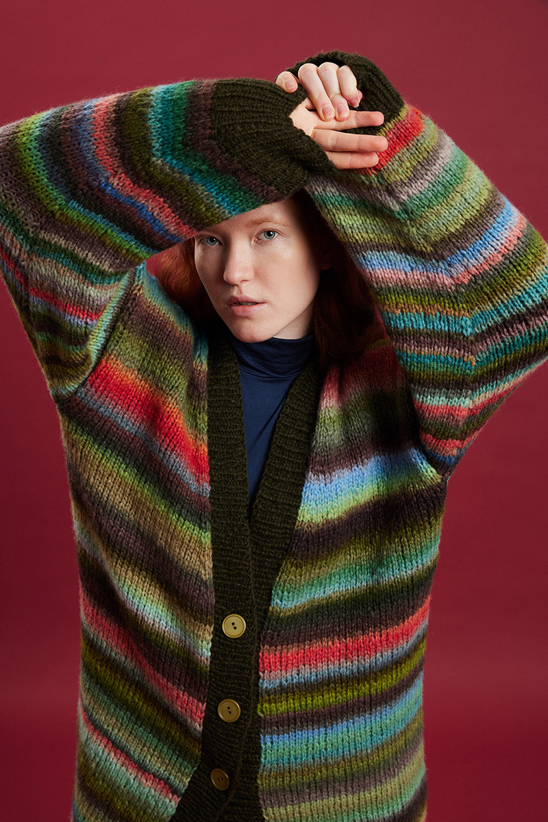 Strickset Lange Jacke Aus Promise Und Cloud Von Lang Yarns 2 Strickset Lange Jacke Aus Promise Und Cloud Von Lang Yarns – Bild 2