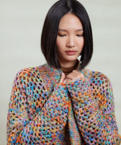 Strickset Jacke Gehäkelt Aus Twister Von Lang Yarns 3 Strickset Jacke Gehäkelt Aus Twister Von Lang Yarns – Bild 2