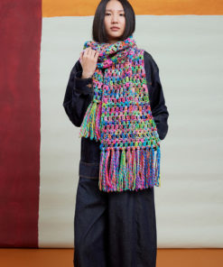 Strickset Schal gehäkelt aus Twister von Lang Yarns