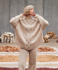Strickset Ponchobluse aus Naturalis von Lang Yarns