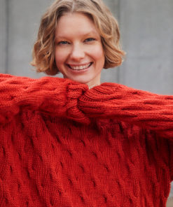 Strickset Pullover Mit Zopf Aus Naturalis Von Lang Yarns 3 Strickset Pullover Mit Zopf Aus Naturalis Von Lang Yarns – Bild 2