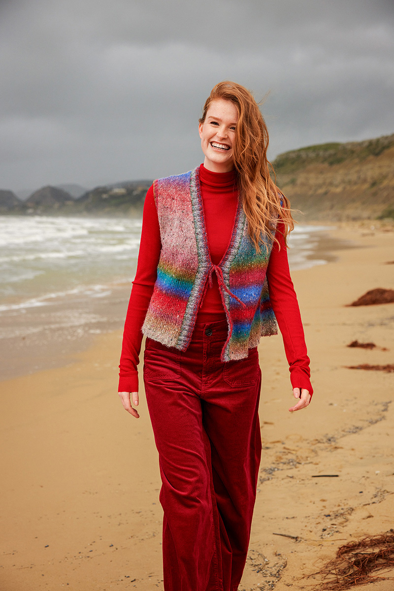 Strickset Weste Aus Galaxy Von Lang Yarns 1 Strickset Weste Aus Galaxy Von Lang Yarns